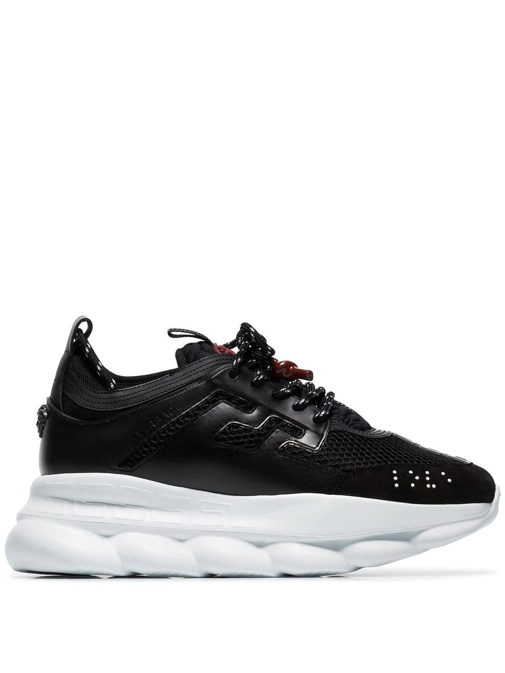 Versace Chain Reaction Sneakers Black/White – HRR LUXURY
