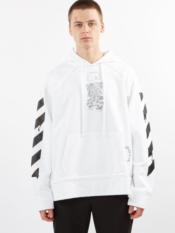Off White Dripping Arrows Hoodie White/Black – HRR LUXURY