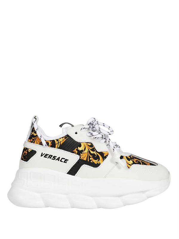 Versace sneakers 2025 white gold