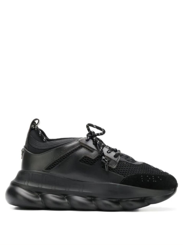 Versace all 2025 black shoes