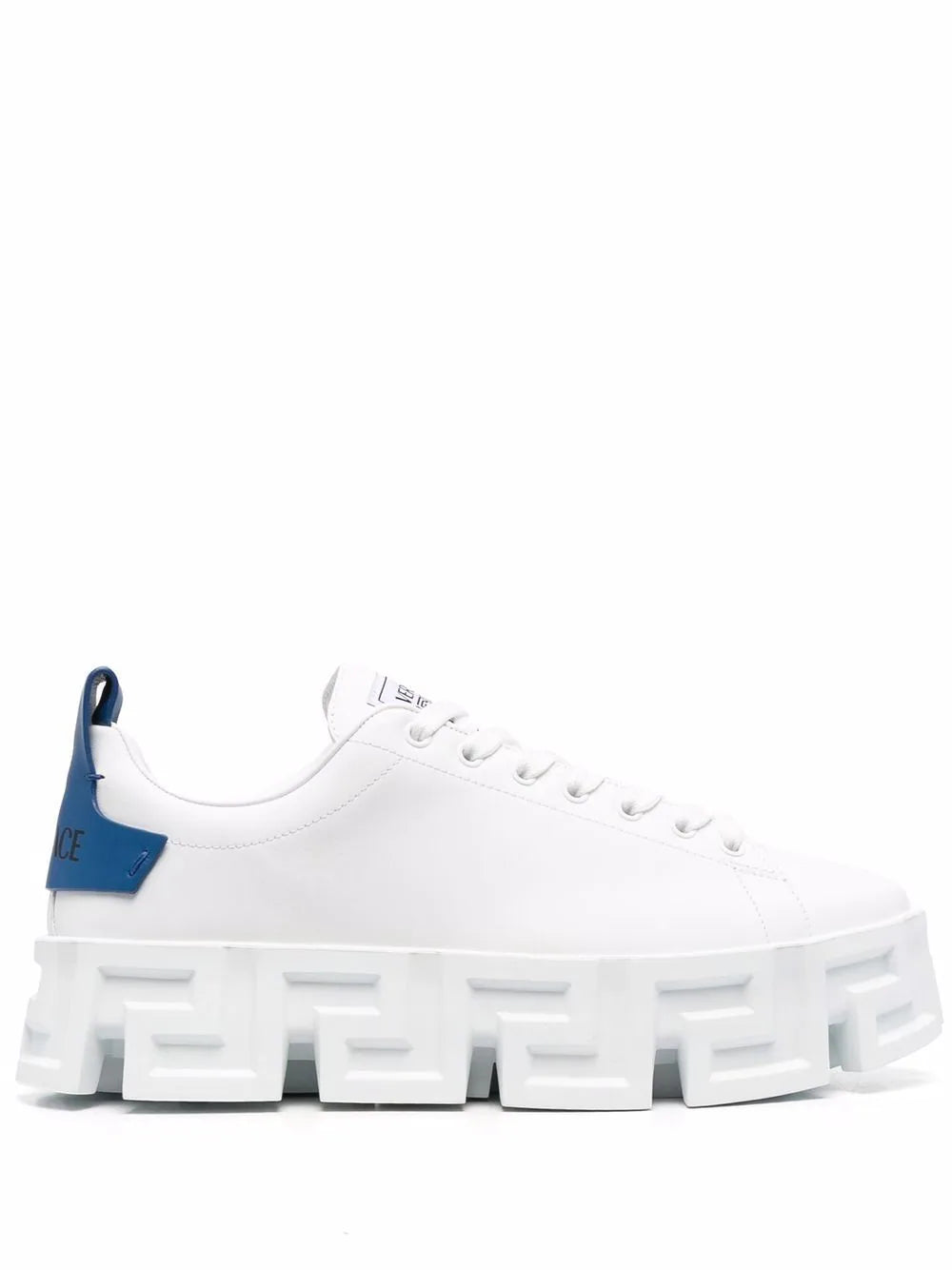 Versace Greca Labyrinth Low-Top Sneakers White / Blue