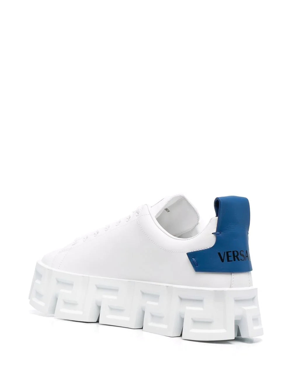 Versace Greca Labyrinth Low-Top Sneakers White / Blue