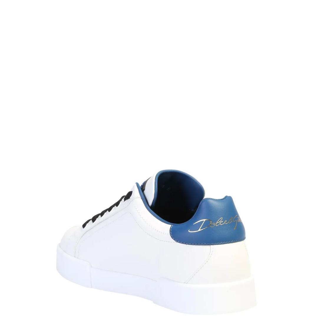 Dolce & Gabbana Portofino Patch Sneakers White/ Blue