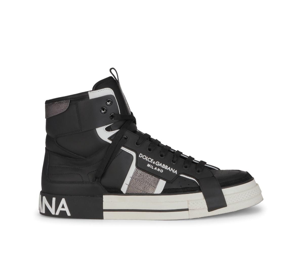 Dolce & Gabbana 2.Zero High-Top Sneakers Black/Silver