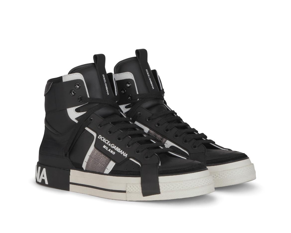 Dolce & Gabbana 2.Zero High-Top Sneakers Black/Silver