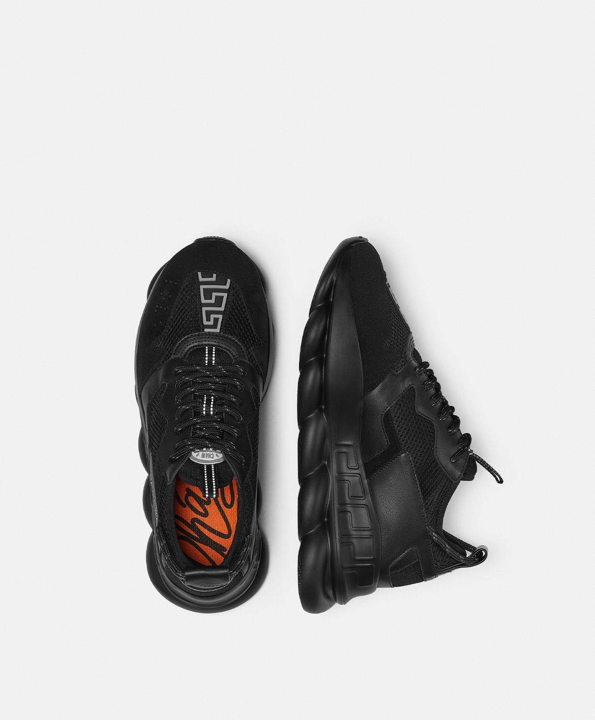 Versace Chain Reaction V2 Black Sneakers