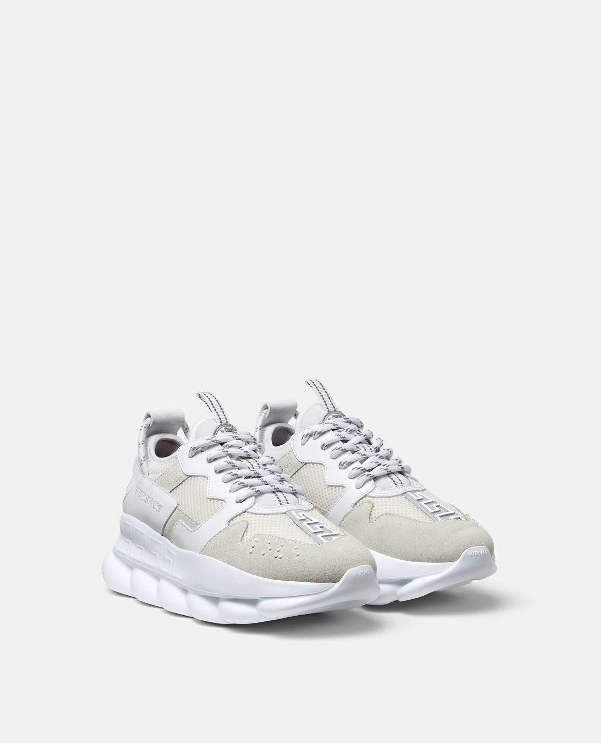 Versace Chain Reaction V2 White Sneakers