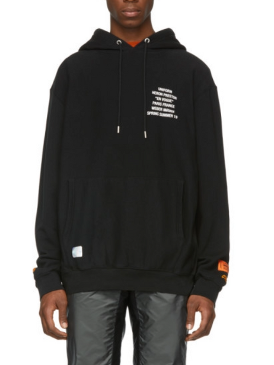 Heron Preston Hoodie Metal Worker Black Multicolor