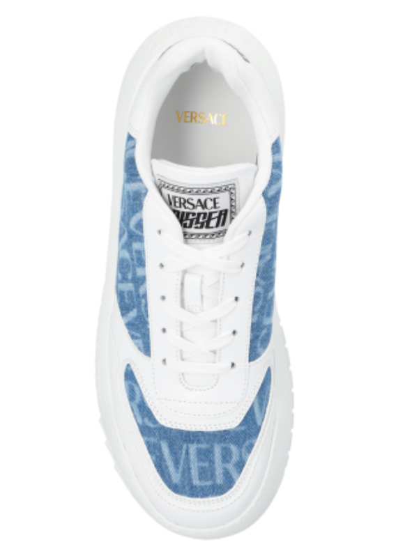Versace White,Blue  ‘ODISSEA’ Sneakers