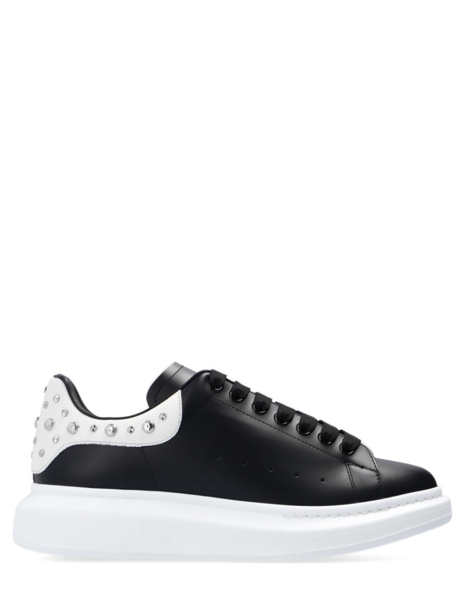 Alexander McQueen Oversized  Studded Sneakers Black White