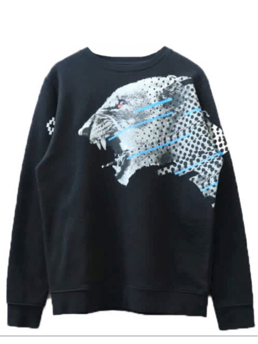 Marcelo Burlon County Of Milan Saks Tunk Crewneck Black Multicolor