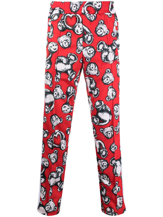 Pantaloni Bear Print Palm Angels