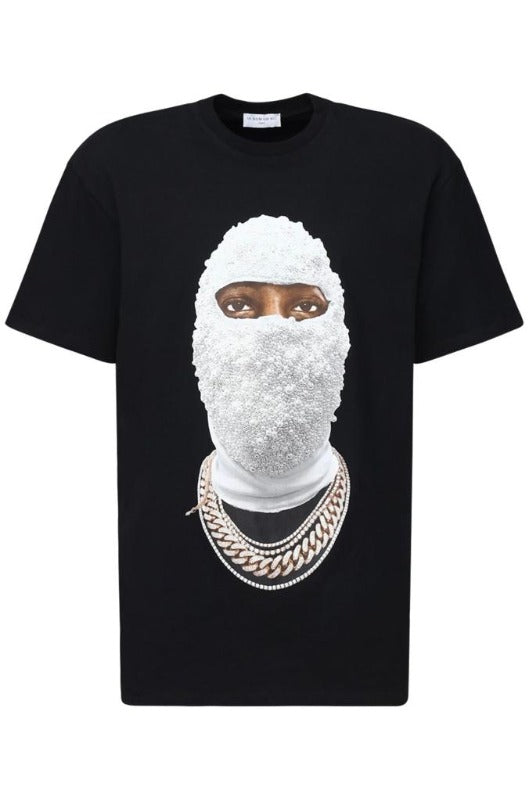 Ih Nom Uh Nit Black White Mask Print T Shirt