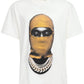 Ih Nom Uh Nit White Mask Print T-Shirt