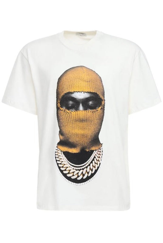 Ih Nom Uh Nit White Mask Print T-Shirt