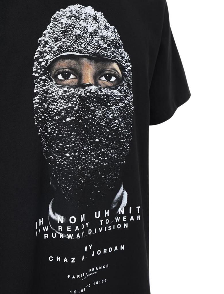 Ih Nom Uh Nit Black Mask Print T-Shirt
