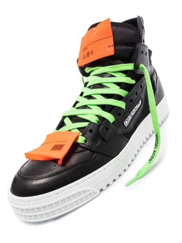 Off-White 3.0 Off Court High-Top Sneakers Black & White