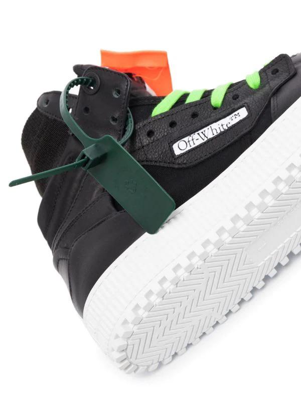 Off-White 3.0 Off Court High-Top Sneakers Black & White