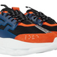 Versace Chain Reaction Black Orange Sneakers