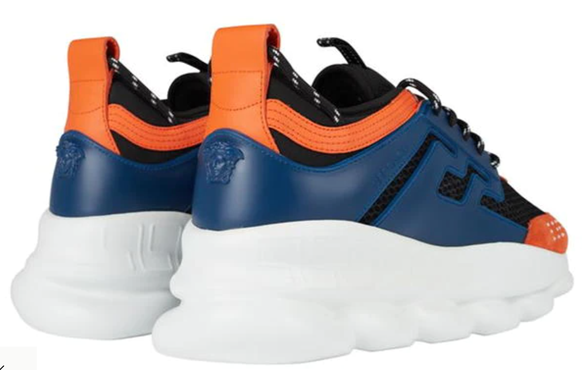 Versace chain 2025 reaction blue